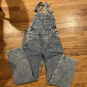 Free People We The Free Ziggy Denim Overalls Powder Blue XS